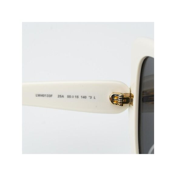 Loewe INFLATED Women Sunglasses Ivory Smoke Butterfly LW40133F 25A NEW AUTHENTIC
